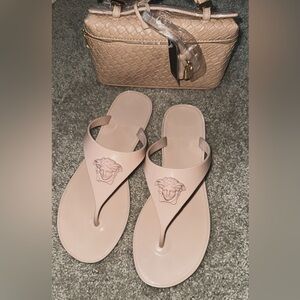 Versace Women's Nude Sandals (Authentic)